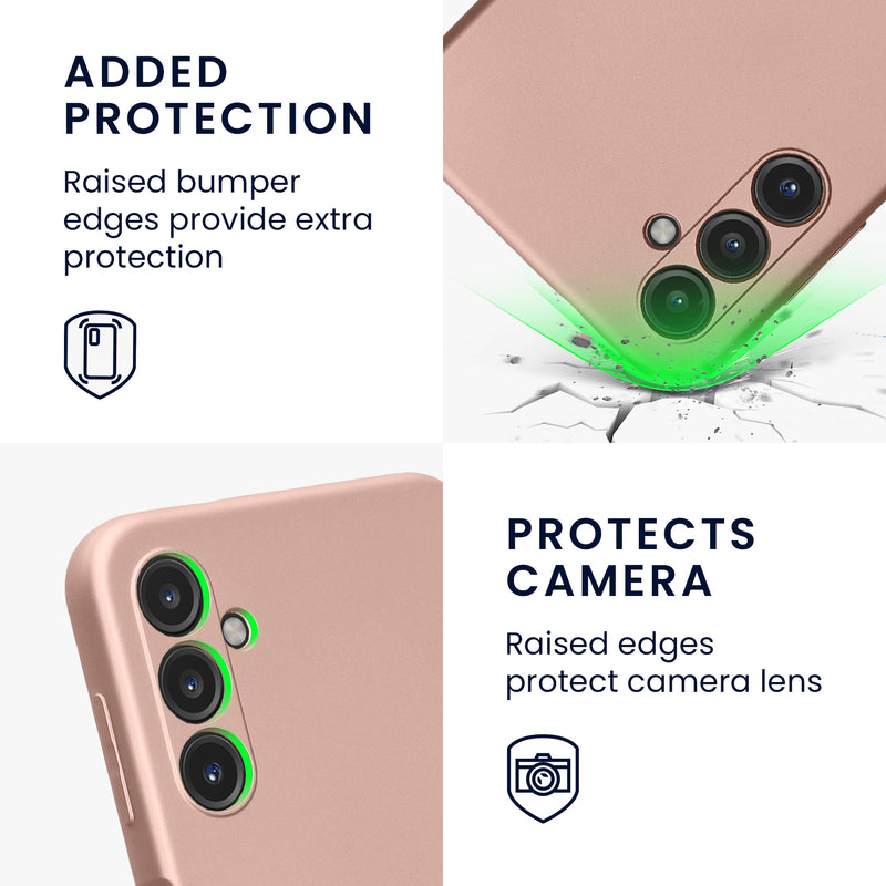 kwmobile Phone Case for Samsung Galaxy A14 5G - Soft Silicone Case Protective Cover