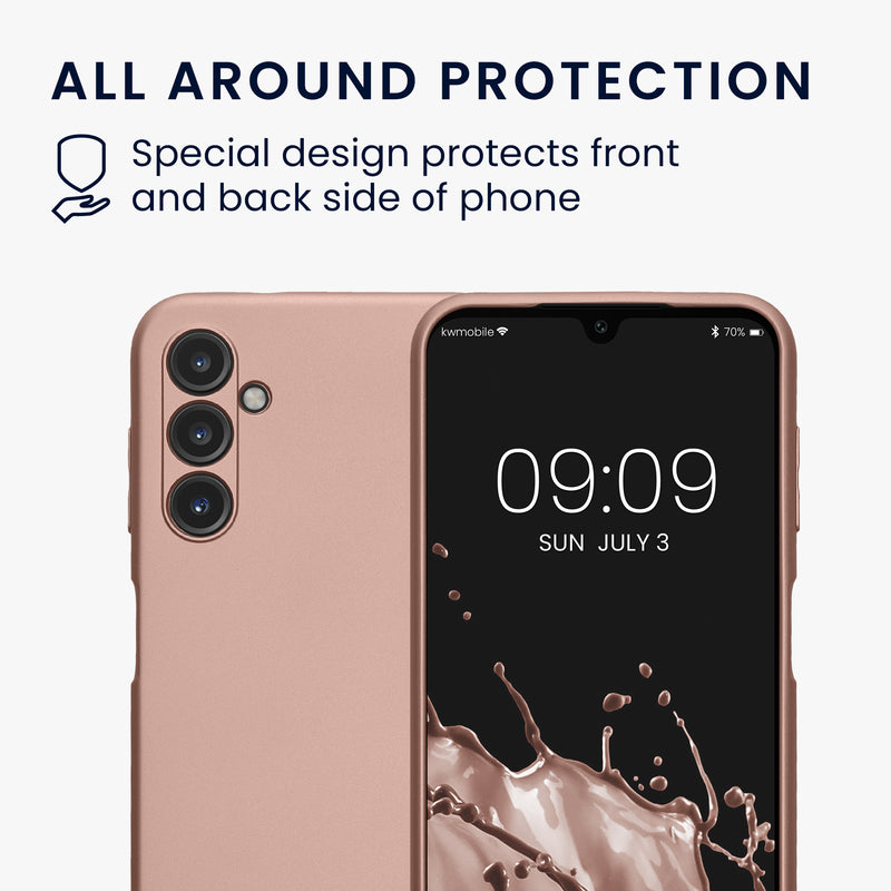 kwmobile Phone Case for Samsung Galaxy A14 5G - Soft Silicone Case Protective Cover