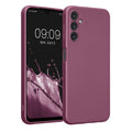 kwmobile Handyhülle kompatibel mit Samsung Galaxy A14 5G Hülle - weiche Silikon Case metallisch schimmernd in Metallic Lavendel Metallic Lavendel  