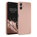 kwmobile Handyhülle kompatibel mit Samsung Galaxy A06 Hülle - weiche Silikon Case metallisch schimmernd in Metallic Rosegold Metallic Rosegold  