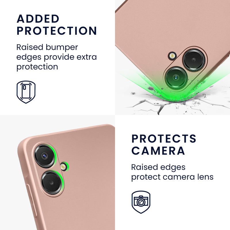 kwmobile Phone Case for Samsung Galaxy A06 Case - Soft Silicone Cover Protective Case