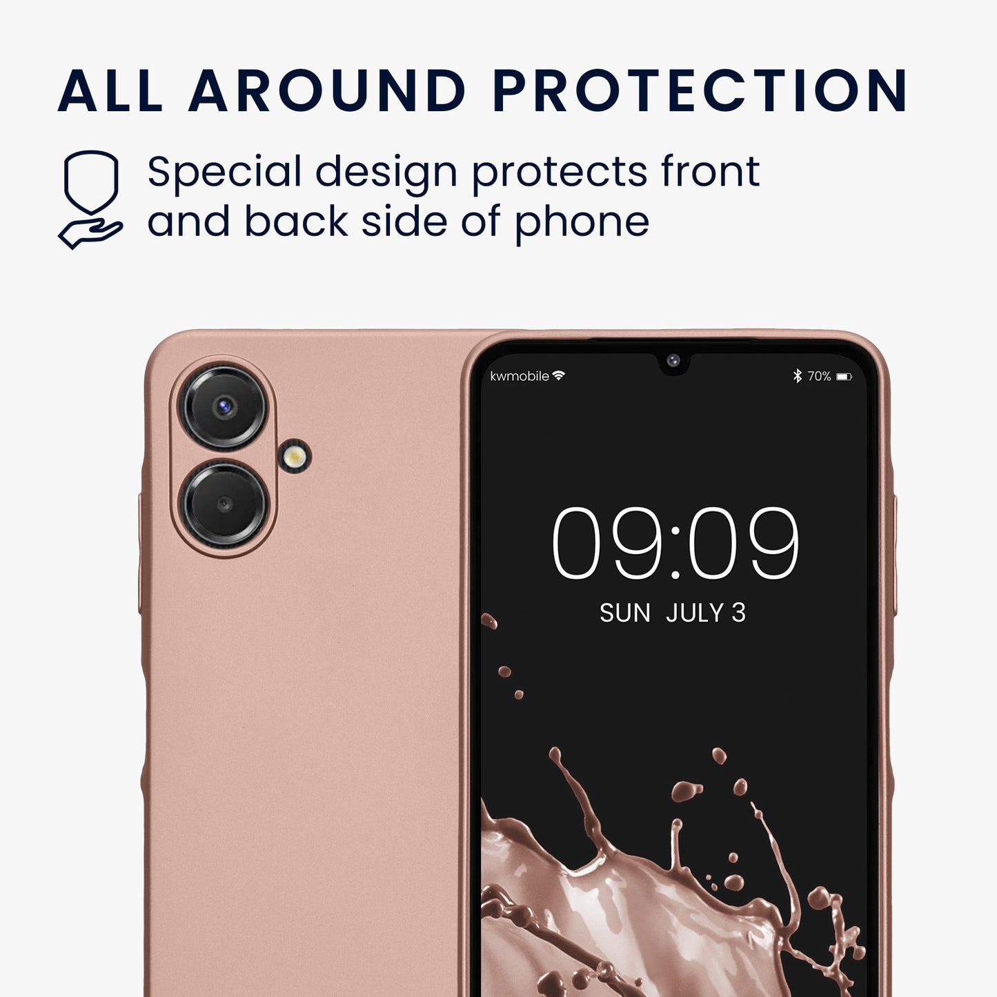 kwmobile Phone Case for Samsung Galaxy A06 Case - Soft Silicone Cover Protective Case