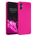 kwmobile Handyhülle kompatibel mit Samsung Galaxy A06 Hülle - weiche Silikon Case metallisch schimmernd in Metallic Pink Metallic Pink  