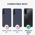 kwmobile Case Compatible with Samsung Galaxy A17 4G / 5G - Silicone Case Transparent - with Glass Screen Protector - Floral Blossoms and Roses Transparent