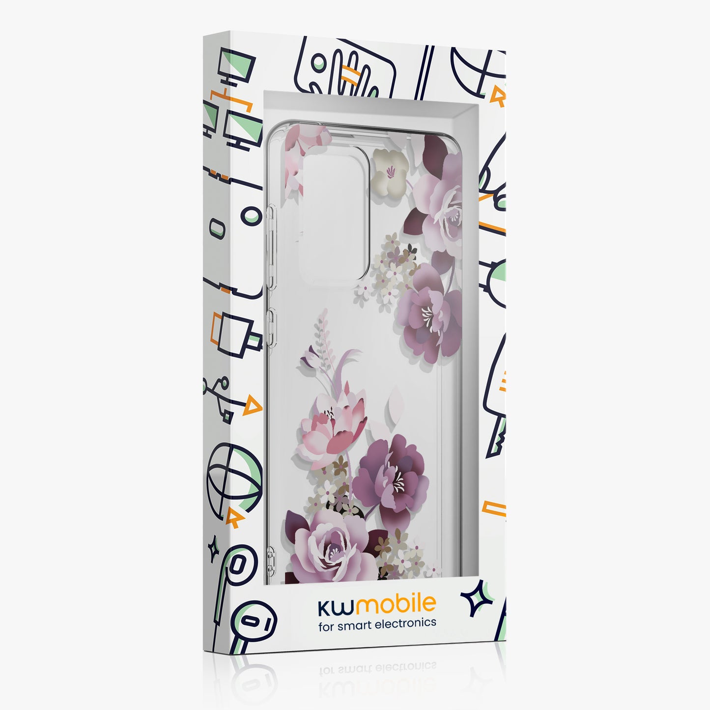 kwmobile Case Compatible with Samsung Galaxy A52 / A52 5G / A52s 5G Cell Phone Cover - Silicone Case Transparent - With Glass Screen Protector