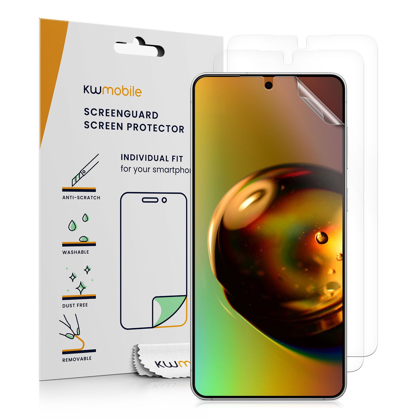 kwmobile 3x Displayschutzfolie kompatibel mit Samsung Galaxy S26 Ultra Folie - klare Schutzfolien Set in transparent Transparent  