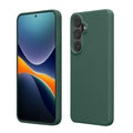 kwmobile Hülle kompatibel mit Samsung Galaxy S26 Plus Hülle - Silikon Handy Case - Handyhülle weiche Oberfläche - kabelloses Laden - Tannengrün Tannengrün  