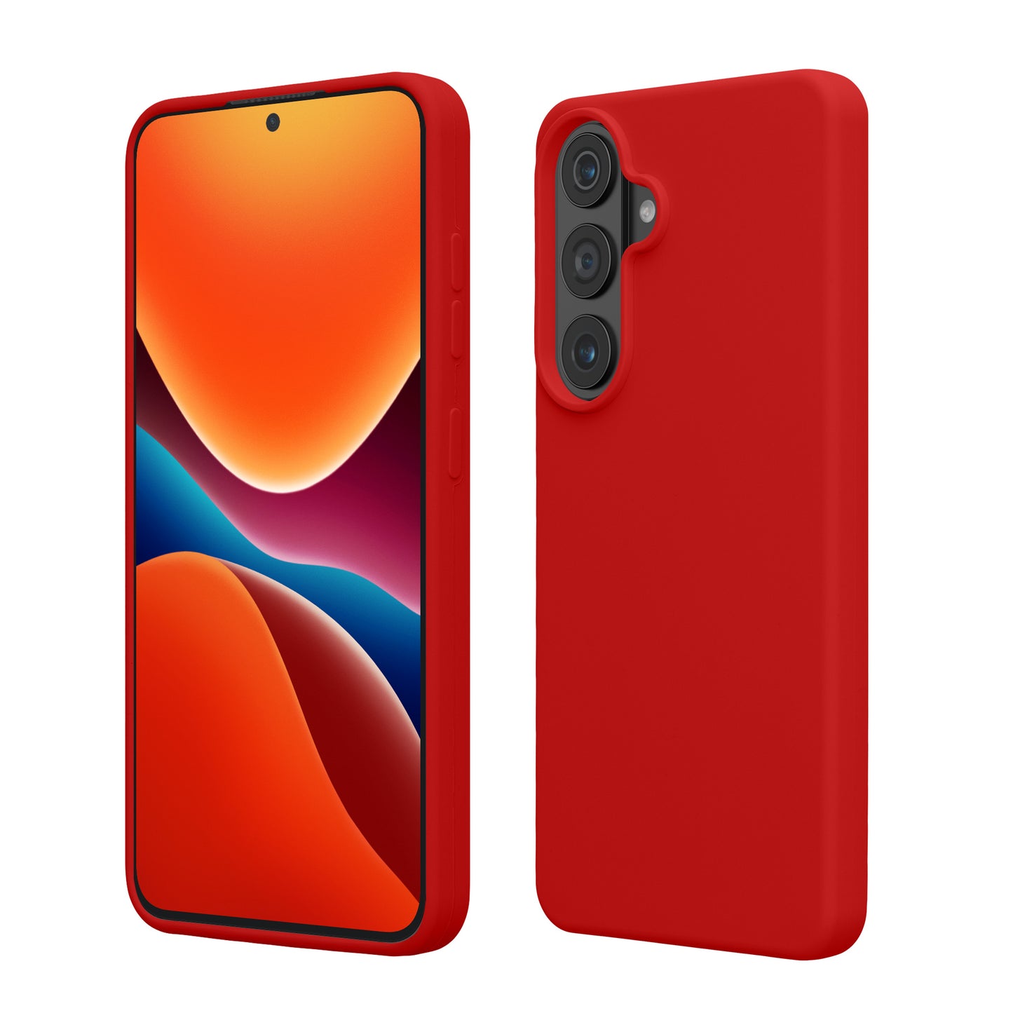 kwmobile Hülle kompatibel mit Samsung Galaxy S26 Plus Hülle - Silikon Handy Case - Handyhülle weiche Oberfläche - kabelloses Laden - Klassisch Rot Klassisch Rot  