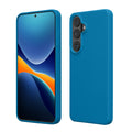 kwmobile Hülle kompatibel mit Samsung Galaxy S26 Plus Hülle - Silikon Handy Case - Handyhülle weiche Oberfläche - kabelloses Laden - Karibikblau Karibikblau  
