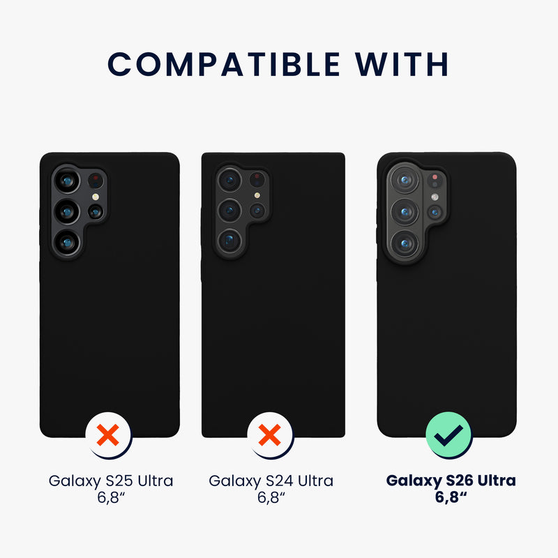 kwmobile Phone Case for Samsung Galaxy S26 Ultra - Silicone Case - Wireless Charging - Protective Cover