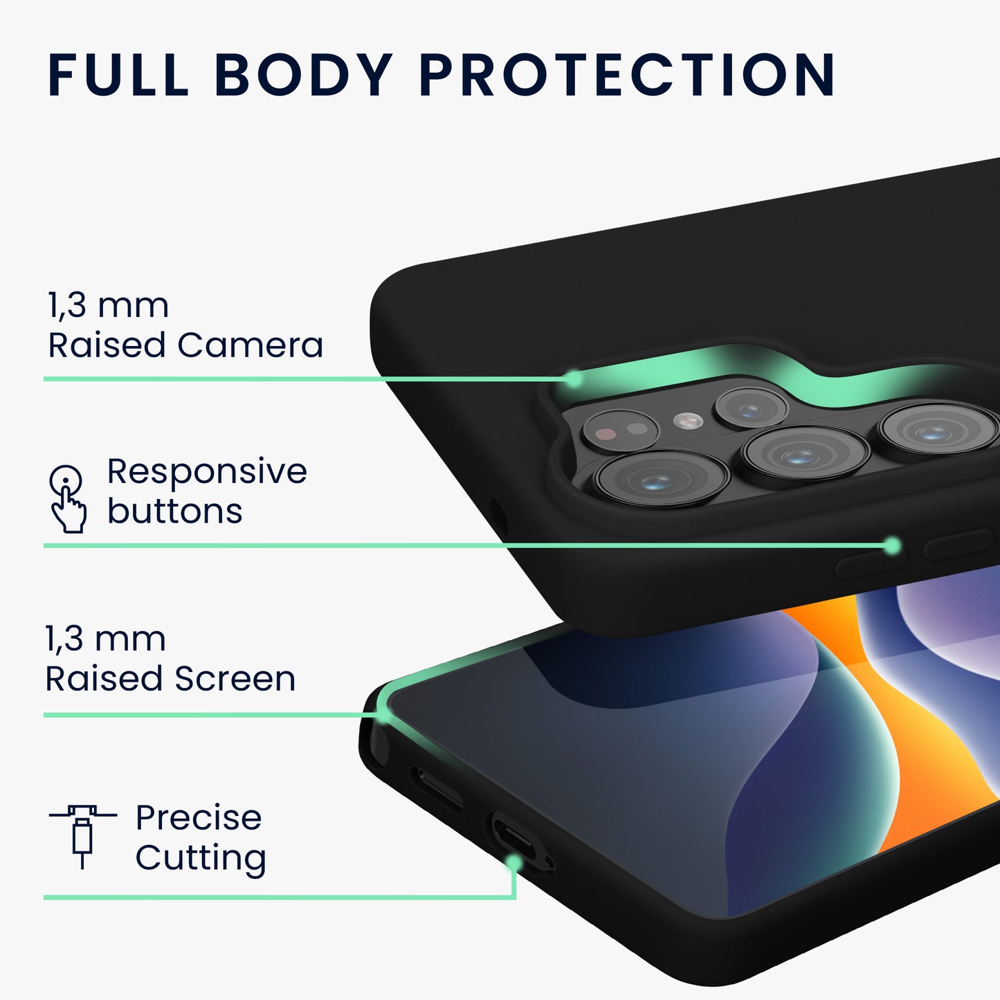 kwmobile Phone Case for Samsung Galaxy S26 Ultra - Silicone Case - Wireless Charging - Protective Cover