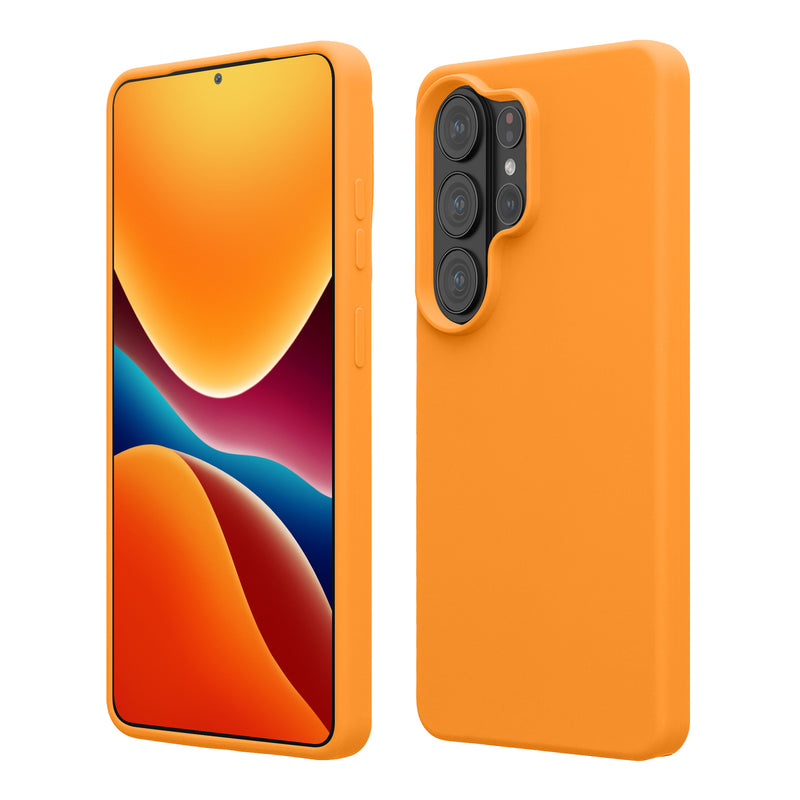 kwmobile Hülle kompatibel mit Samsung Galaxy S26 Ultra Hülle - Silikon Handy Case - Handyhülle weiche Oberfläche - kabelloses Laden - Fruity Orange Fruity Orange  