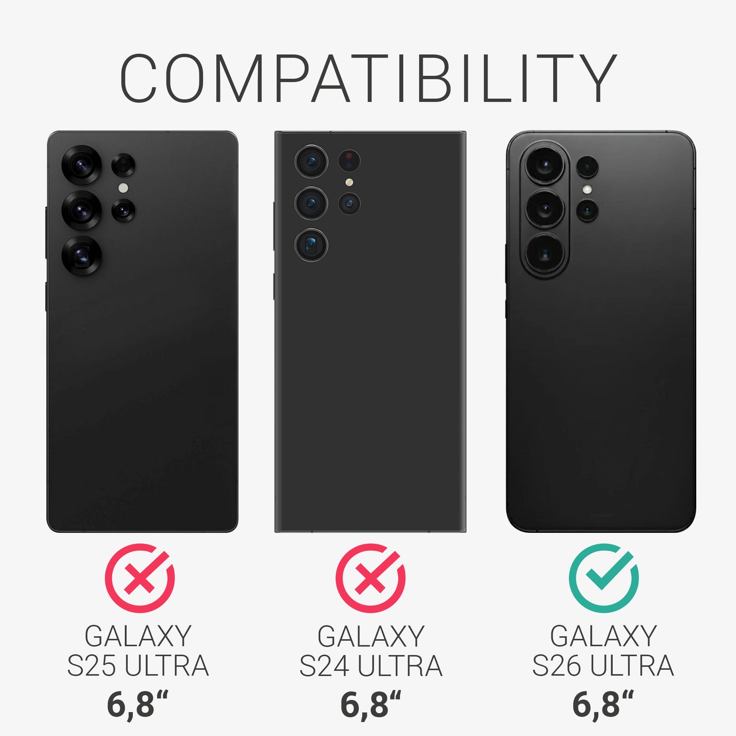 3x Matte Screen Protector compatible with Samsung Galaxy S26 Ultra