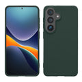kwmobile Hülle kompatibel mit Samsung Galaxy S26 Hülle - weiches TPU Silikon Case - Cover geeignet für kabelloses Laden - Moosgrün Moosgrün  