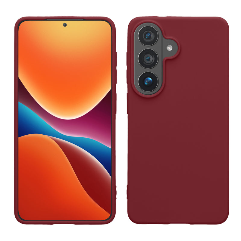 kwmobile Hülle kompatibel mit Samsung Galaxy S26 Plus Hülle - weiches TPU Silikon Case - Cover geeignet für kabelloses Laden - Bordeaux Violett Bordeaux Violett  
