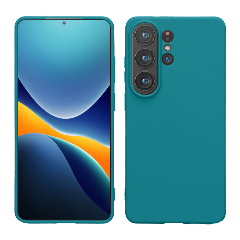 kwmobile Hülle kompatibel mit Samsung Galaxy S26 Ultra Hülle - weiches TPU Silikon Case - Cover geeignet für kabelloses Laden - Petrol matt Petrol matt  
