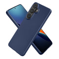 kwmobile Case kompatibel mit Samsung Galaxy S26 Hülle - Schutzhülle aus Silikon metallisch schimmernd - Handyhülle Metallic Blau Metallic Blau  