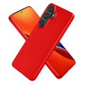 kwmobile Case kompatibel mit Samsung Galaxy S26 Hülle - Schutzhülle aus Silikon metallisch schimmernd - Handyhülle Metallic Dunkelrot Metallic Dunkelrot  