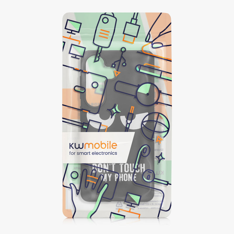 kwmobile Case Compatible with Samsung Galaxy S26 - Silicone Phone Cover - Don't touch my Phone