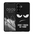 kwmobile Case Compatible with Samsung Galaxy S26 - Silicone Phone Cover - Don't touch my Phone
