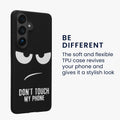 kwmobile Case Compatible with Samsung Galaxy S26 Plus Phone Case Silicone Case Don't touch my Phone