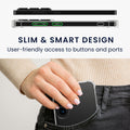 kwmobile Case Compatible with Samsung Galaxy S26 - Phone Cover with 2x Glass Screen Protector