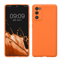 kwmobile Handyhülle kompatibel mit Samsung Galaxy S20 FE Hülle - Handy Case aus weichem Silikon in Fruity Orange Fruity Orange  