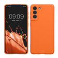 kwmobile Handyhülle kompatibel mit Samsung Galaxy S21 Hülle - Handy Case aus weichem Silikon in Fruity Orange Fruity Orange  