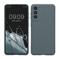 kwmobile Handyhülle kompatibel mit Samsung Galaxy S21 Hülle - Handy Case aus weichem Silikon in Dunkler Schiefer Dunkler Schiefer  
