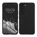 kwmobile Handyhülle kompatibel mit Samsung Galaxy S22 Hülle - Handy Case aus weichem Silikon in Schwarz Schwarz  