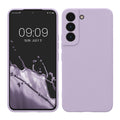 kwmobile Handyhülle kompatibel mit Samsung Galaxy S22 Hülle - Handy Case aus weichem Silikon in Lavendel Lavendel  