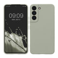 kwmobile Handyhülle kompatibel mit Samsung Galaxy S22 Hülle - Handy Case aus weichem Silikon in Graugrün Graugrün  