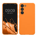 kwmobile Handyhülle kompatibel mit Samsung Galaxy S23 Hülle - Handy Case aus weichem Silikon in Fruity Orange Fruity Orange  