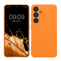 kwmobile Handyhülle kompatibel mit Samsung Galaxy S24 Hülle - Handy Case aus weichem Silikon in Fruity Orange Fruity Orange  