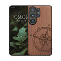 kwmobile Case Compatible with Samsung Galaxy S26 Ultra - Case - Phone Cover - TPU Phone Case Compass Vintage