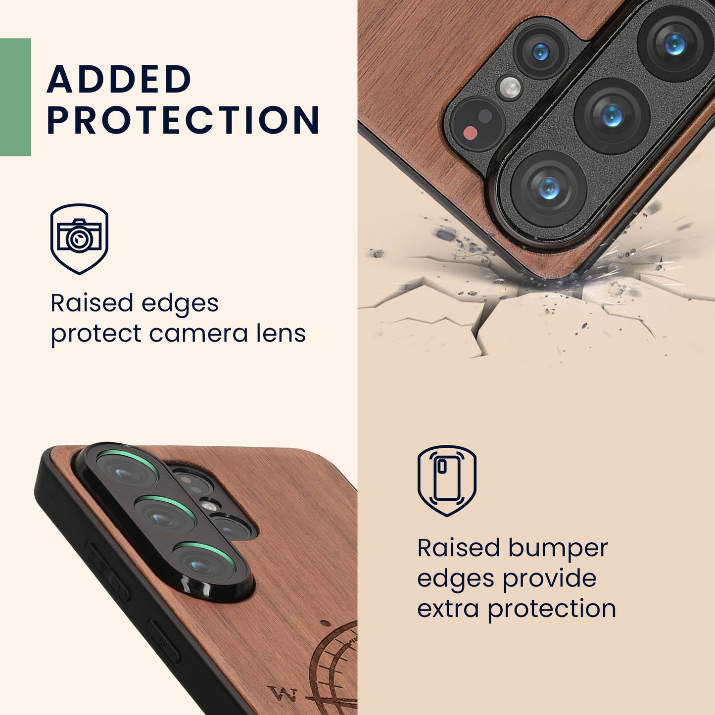 kwmobile Case Compatible with Samsung Galaxy S26 Ultra - Case - Phone Cover - TPU Phone Case Compass Vintage