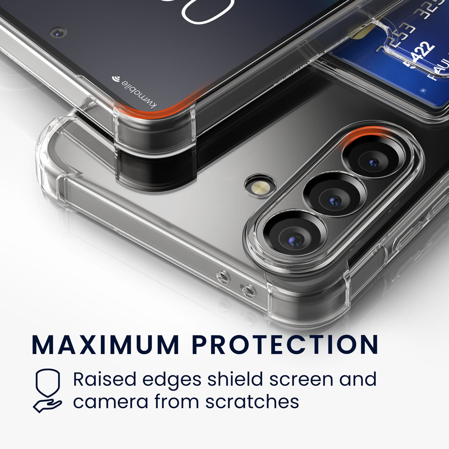 kwmobile Case with Card Slot Compatible with Samsung Galaxy A56 5G - Soft Case - Protective Cover