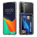 kwmobile Case with Card Slot Compatible with Samsung Galaxy S22 Soft Case Protective Cover