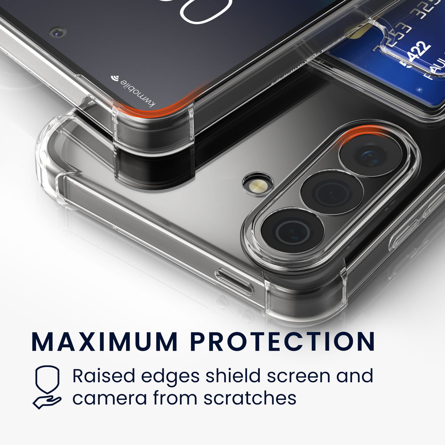 kwmobile Card Holder Case Compatible with Samsung Galaxy S26 - Phone Case Galaxy S26 - Soft Case - Protective Cover