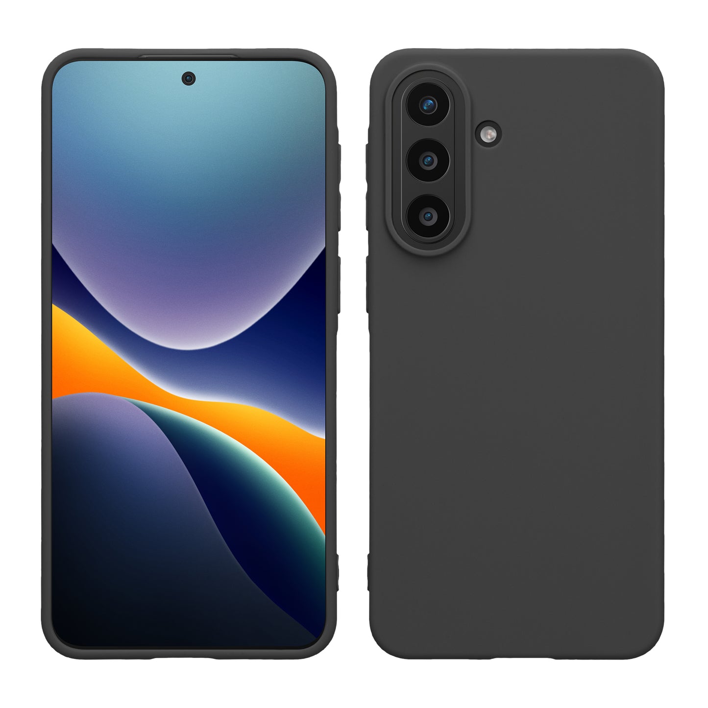 kwmobile Hülle kompatibel mit Samsung Galaxy A57 5G Hülle - weiches TPU Silikon Case - Cover geeignet für kabelloses Laden - Dunkelgrau Dunkelgrau  