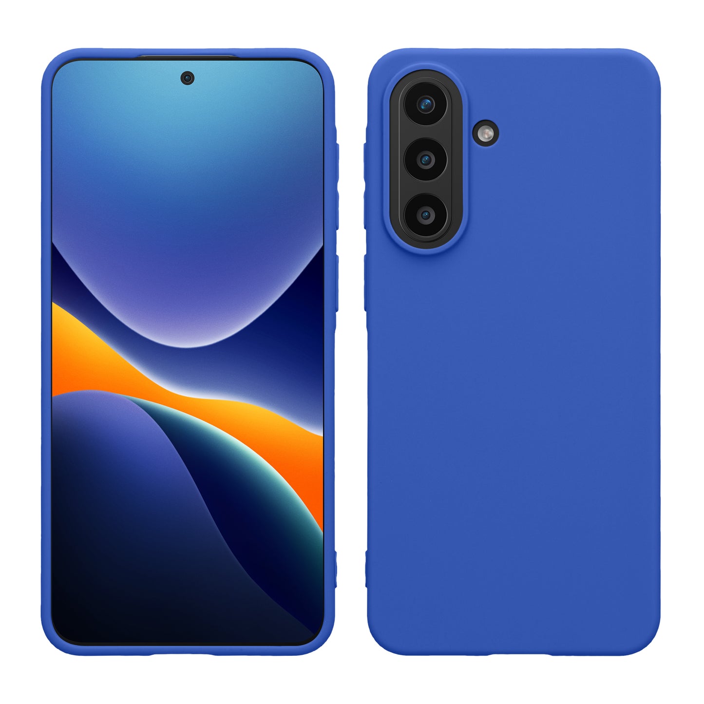 kwmobile Hülle kompatibel mit Samsung Galaxy A57 5G Hülle - weiches TPU Silikon Case - Cover geeignet für kabelloses Laden - Baltik Blau Baltik Blau  