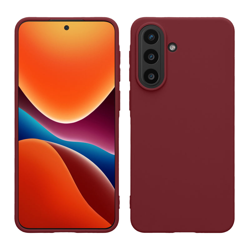 kwmobile Hülle kompatibel mit Samsung Galaxy A57 5G Hülle - weiches TPU Silikon Case - Cover geeignet für kabelloses Laden - Bordeaux Violett Bordeaux Violett  