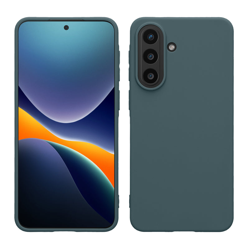 kwmobile Hülle kompatibel mit Samsung Galaxy A57 5G Hülle - weiches TPU Silikon Case - Cover geeignet für kabelloses Laden - Dunkler Schiefer Dunkler Schiefer  