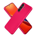 kwmobile Case kompatibel mit Samsung Galaxy A57 5G Hülle - Schutzhülle aus Silikon metallisch schimmernd - Handyhülle Metallic Pink Metallic Pink  