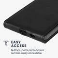 kwmobile Case Compatible with Samsung Galaxy A57 5G - Phone Cover - Flip Case