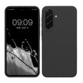 kwmobile Hülle kompatibel mit Samsung Galaxy A37 5G Hülle - Silikon Handy Case - Handyhülle weiche Oberfläche - kabelloses Laden - Dunkelgrau Dunkelgrau  