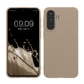 kwmobile Hülle kompatibel mit Samsung Galaxy A37 5G Hülle - weiches TPU Silikon Case - Cover geeignet für kabelloses Laden - Creme matt Creme matt  