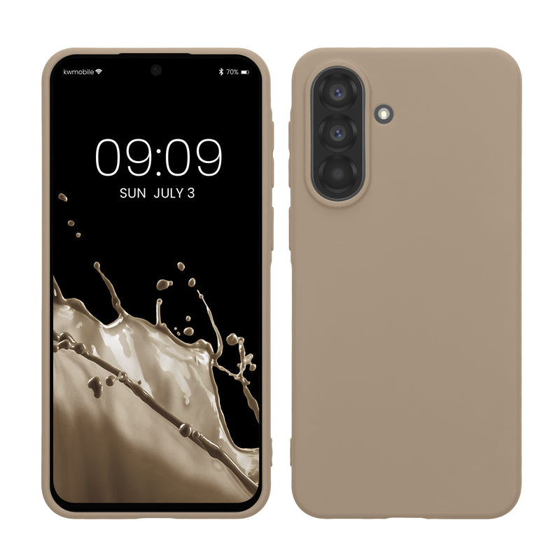 kwmobile Hülle kompatibel mit Samsung Galaxy A37 5G Hülle - weiches TPU Silikon Case - Cover geeignet für kabelloses Laden - Creme matt Creme matt  