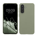 kwmobile Hülle kompatibel mit Samsung Galaxy A37 5G Hülle - weiches TPU Silikon Case - Cover geeignet für kabelloses Laden - Graugrün Graugrün  