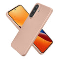 kwmobile Case kompatibel mit Samsung Galaxy A37 5G Hülle - Schutzhülle aus Silikon metallisch schimmernd - Handyhülle Metallic Rosegold Metallic Rosegold  